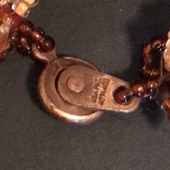 Pat 2007 SEED BEAD BRACELET snap copper closure - Picture 3 of 6